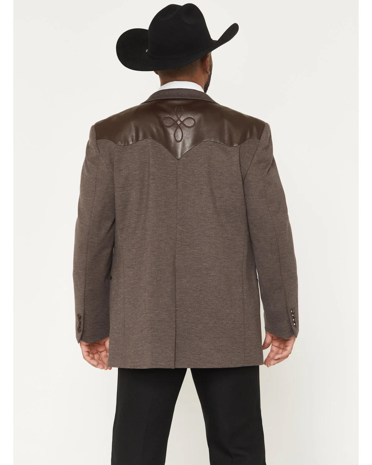 Cody James Men's Knoxville Faux Leather Western Yoke Sportcoat - Image 4