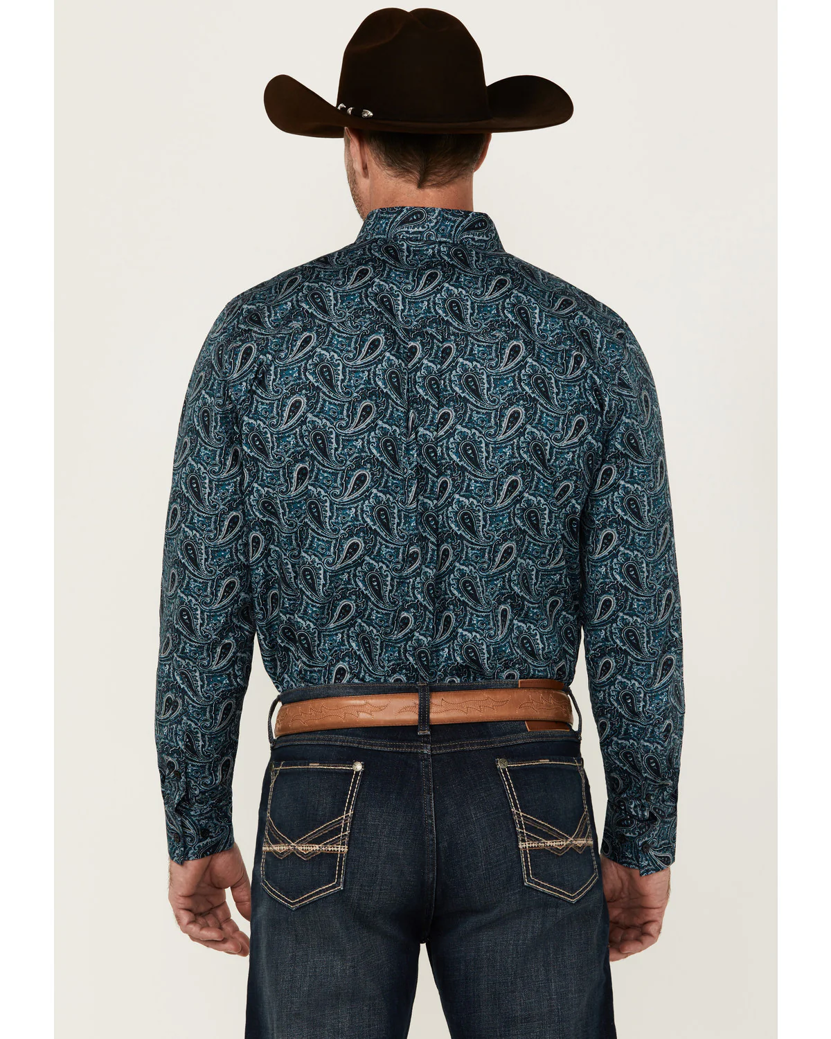 Cody James Men's Lasso Paisley Print Long Sleeve Button-Down Stretch Western Shirt - Image 4
