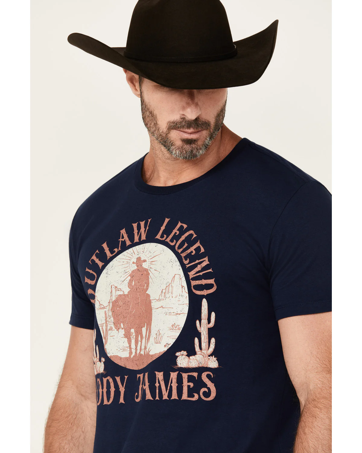 Cody James Men's Legendary Desert Cowboy Short Sleeve Graphic T-Shirt - Image 2