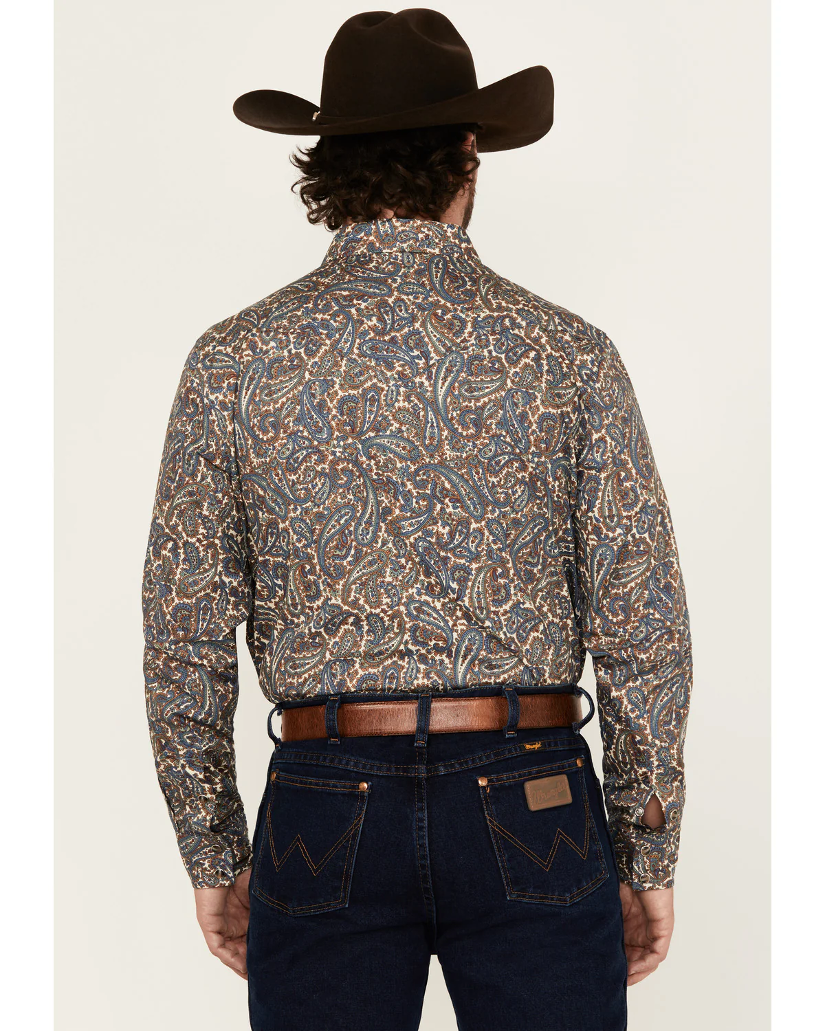 Cody James Men's Madera Paisley Print Long Sleeve Snap Western Shirt - Image 4