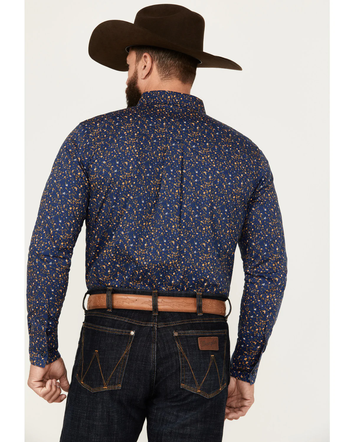 Cody James Men's Meadowlark Floral Print Long Sleeve Button-Down Stretch Western Shirt - Image 4