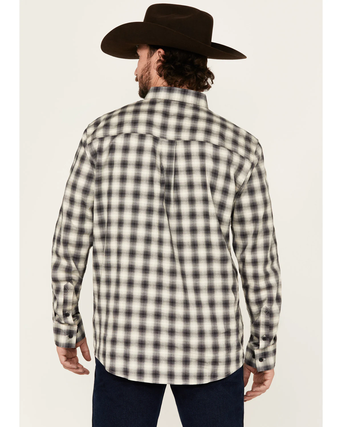 Cody James Men's Palamino Plaid Print Long Sleeve Button-Down Stretch Western Shirt - Image 4