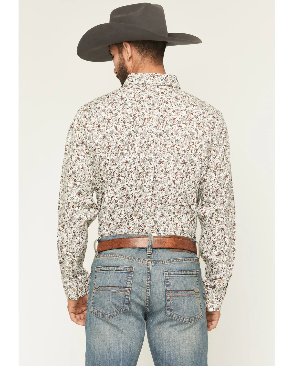 Cody James Men's Picher Floral Print Long Sleeve Button-Down Stretch Western Shirt - Image 4
