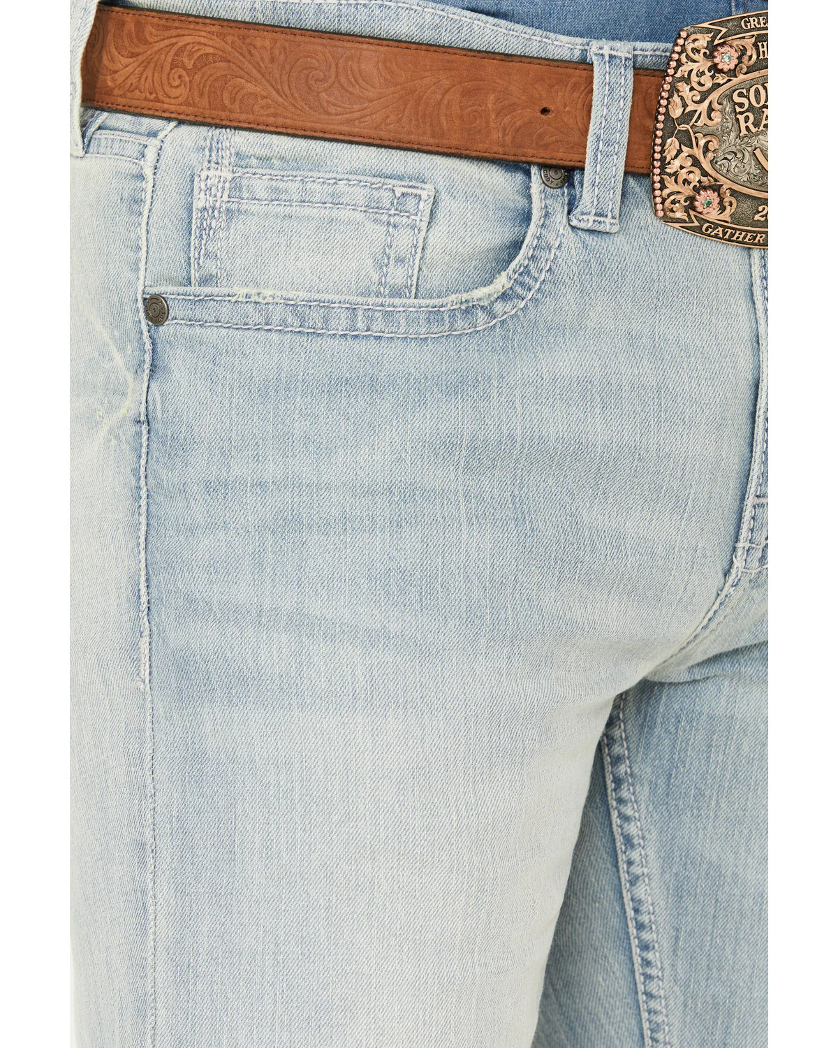 Cody James Men's Pioneer Wash Wyatt Slim Bootcut Stretch Denim Jeans - Image 2