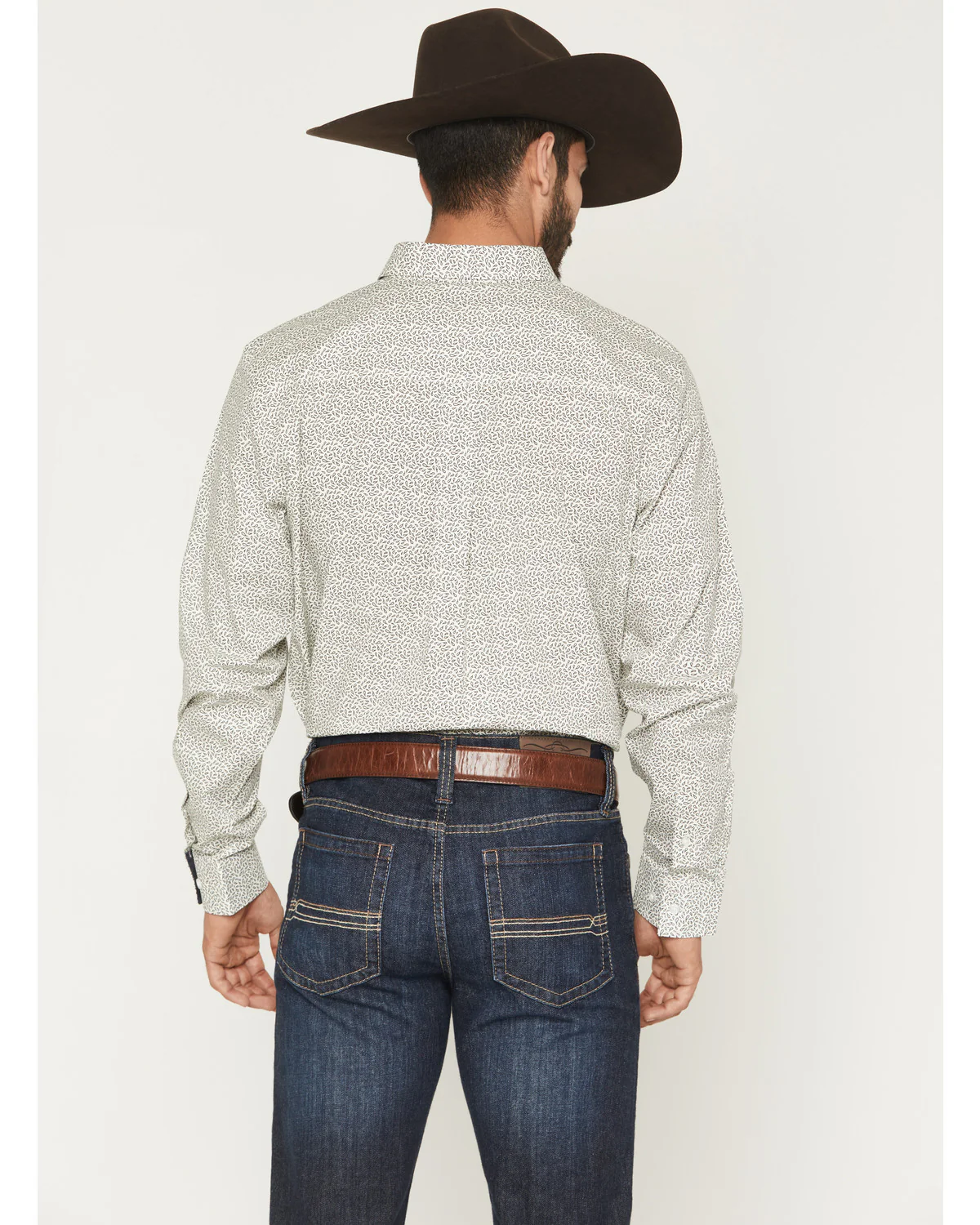 Cody James Men's Rhett Micro Paisley Print Long Sleeve Button-Down Stretch Western Shirt - Image 4