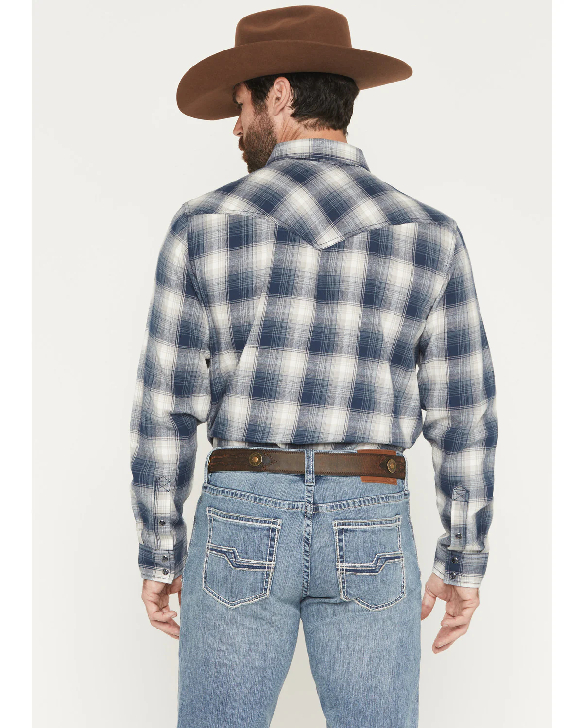 Cody James Men's Rio Bravo Plaid Print Long Sleeve Flannel Shirt - Image 4