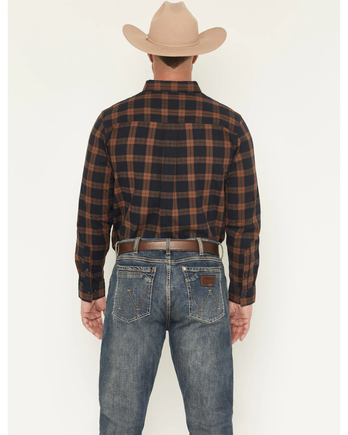 Cody James Men's Rodeo Frontier Plaid Print Long Sleeve Button-Down Stretch Western Shirt - Image 4