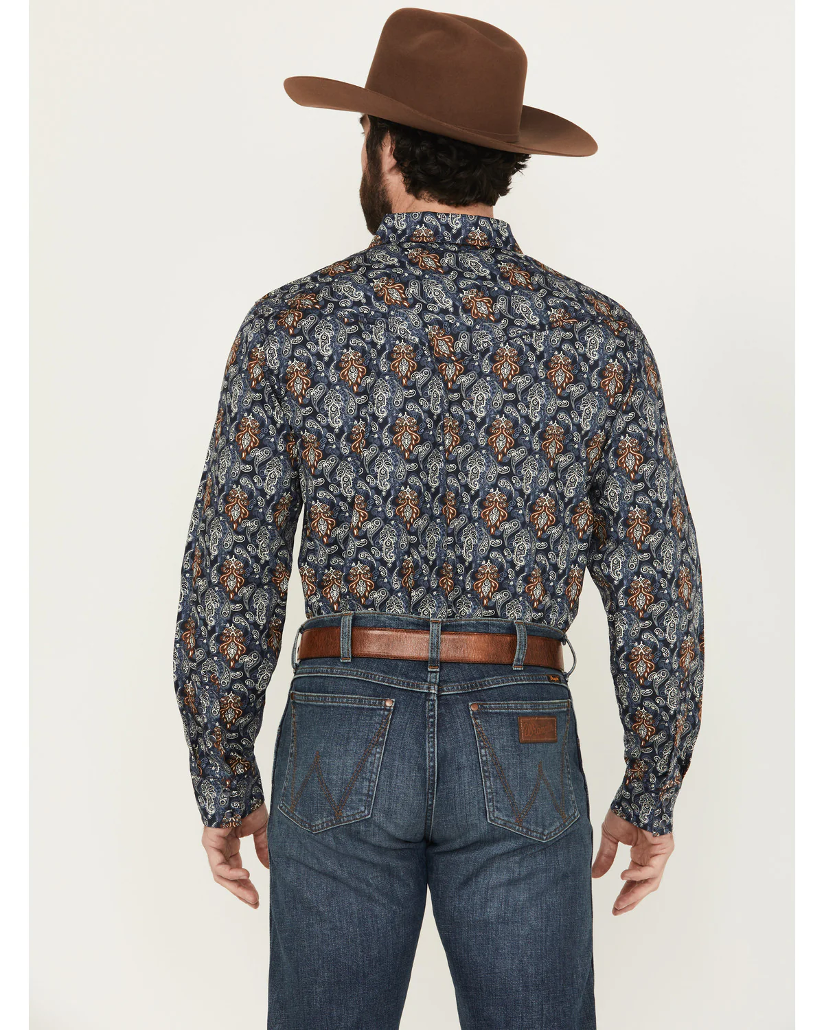 Cody James Men's Rodeo Ritz Paisley Print Long Sleeve Snap Western Shirt - Image 4