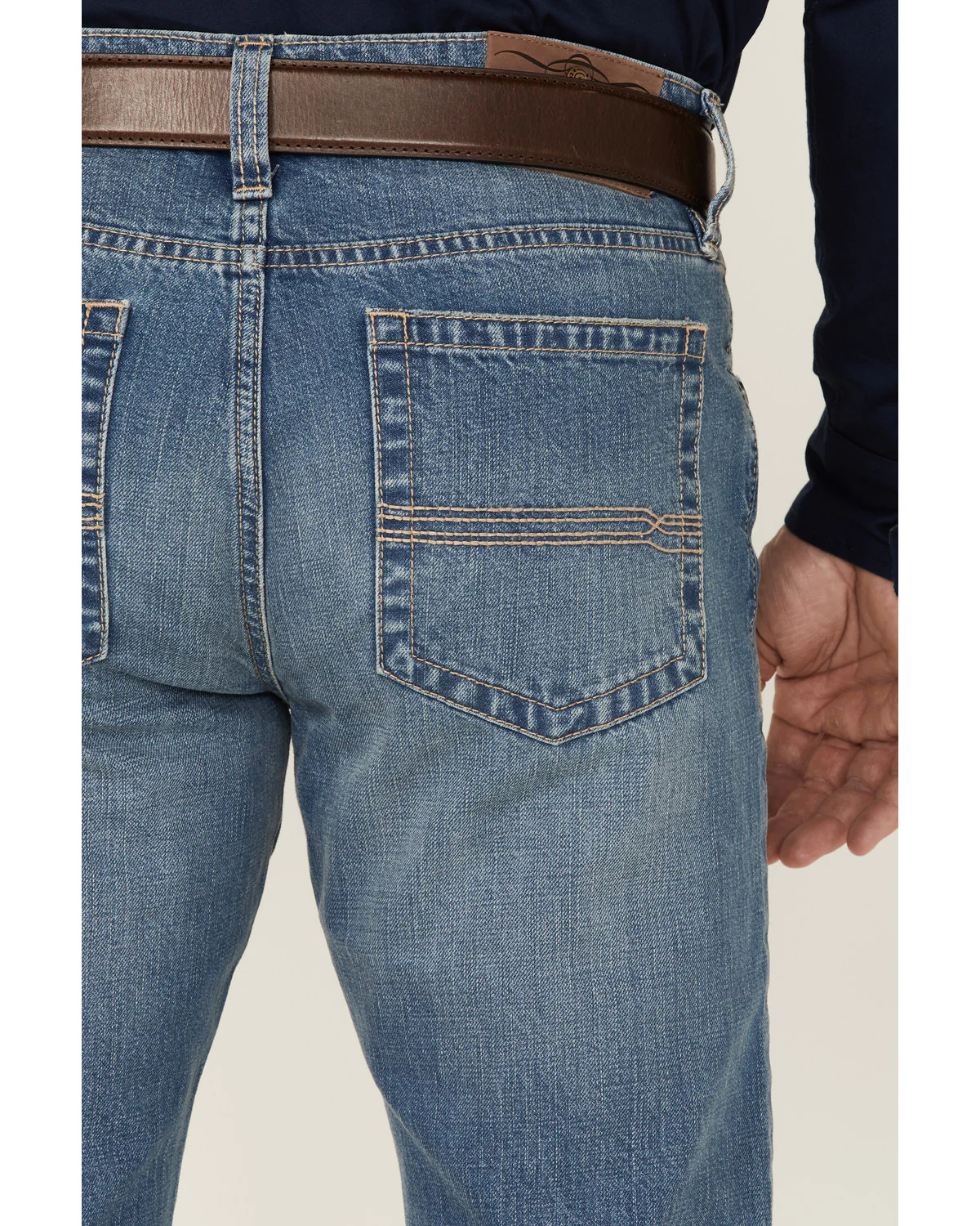 Cody James Men's Roughstock Wash Jackson Slim Straight Rigid Denim Jeans - Image 3