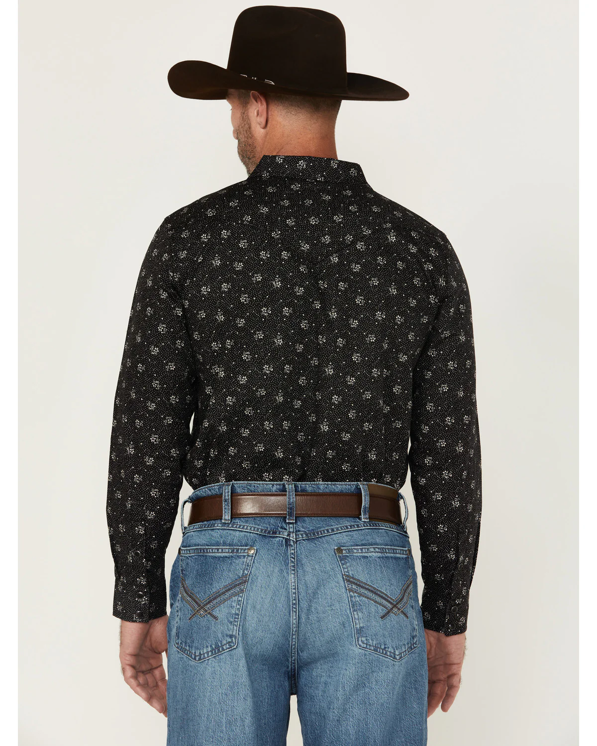 Cody James Men's Saddle Peak Floral Print Long Sleeve Snap Western Shirt - Image 4