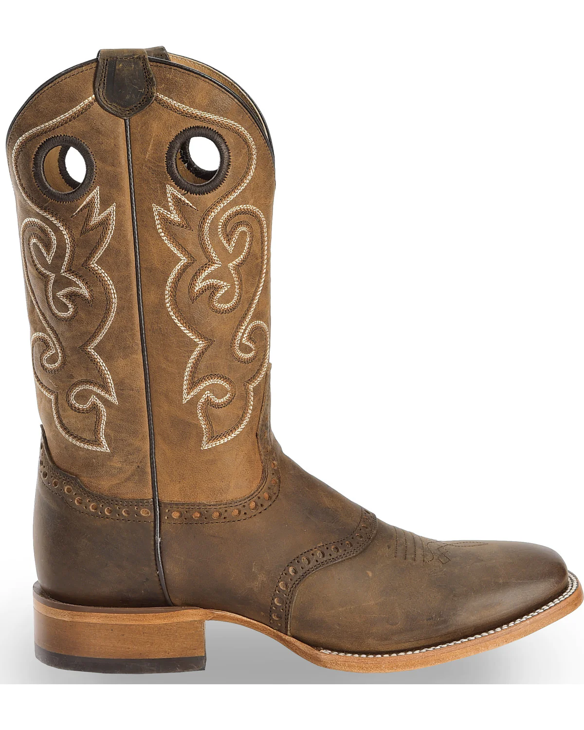 Cody James Men's Saddle Vamp Western Boots - Broad Square Toe - Image 2
