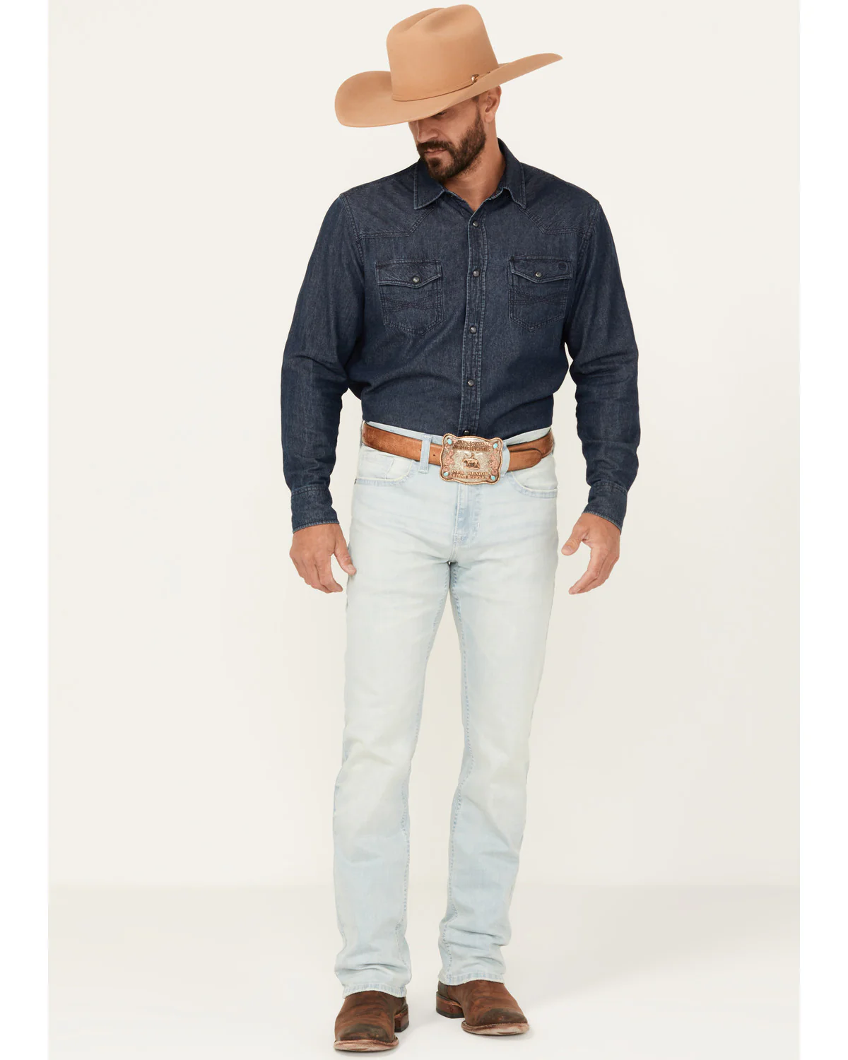 Cody James Men's Settler Wash Jackson Slim Straight Stretch Denim Jeans