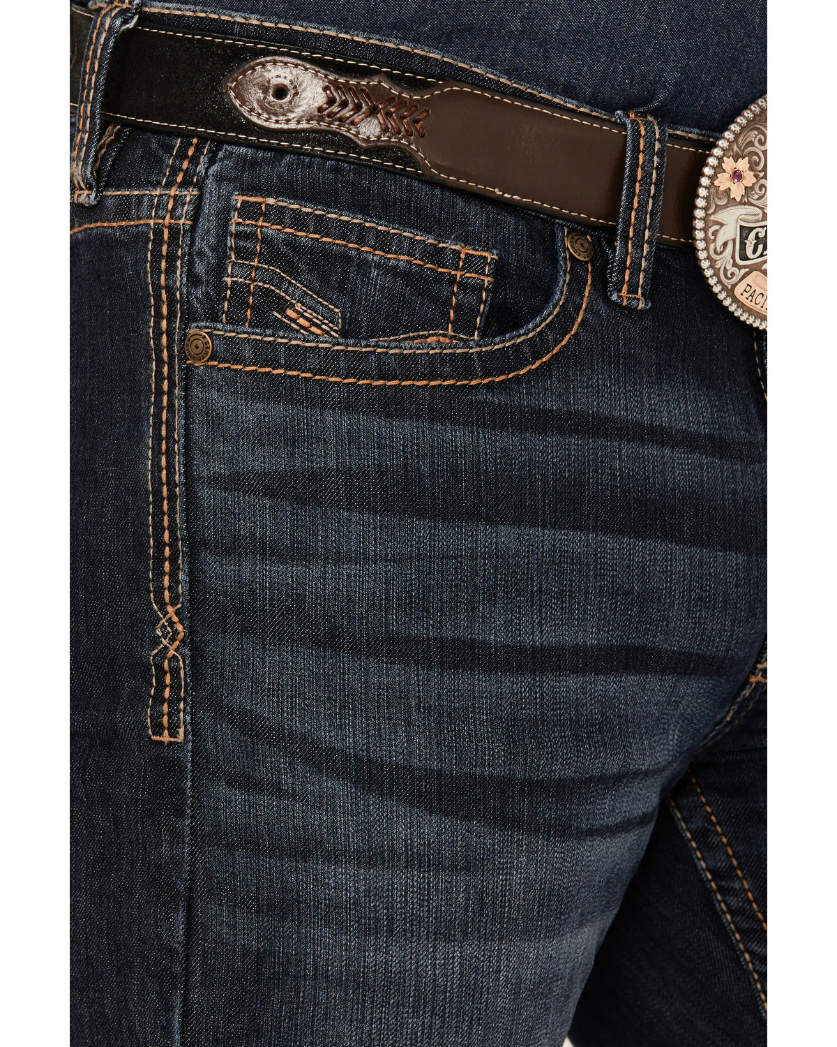 Cody James Men's Shadow Wash Jackson Slim Straight Stretch Denim Jeans - Image 2