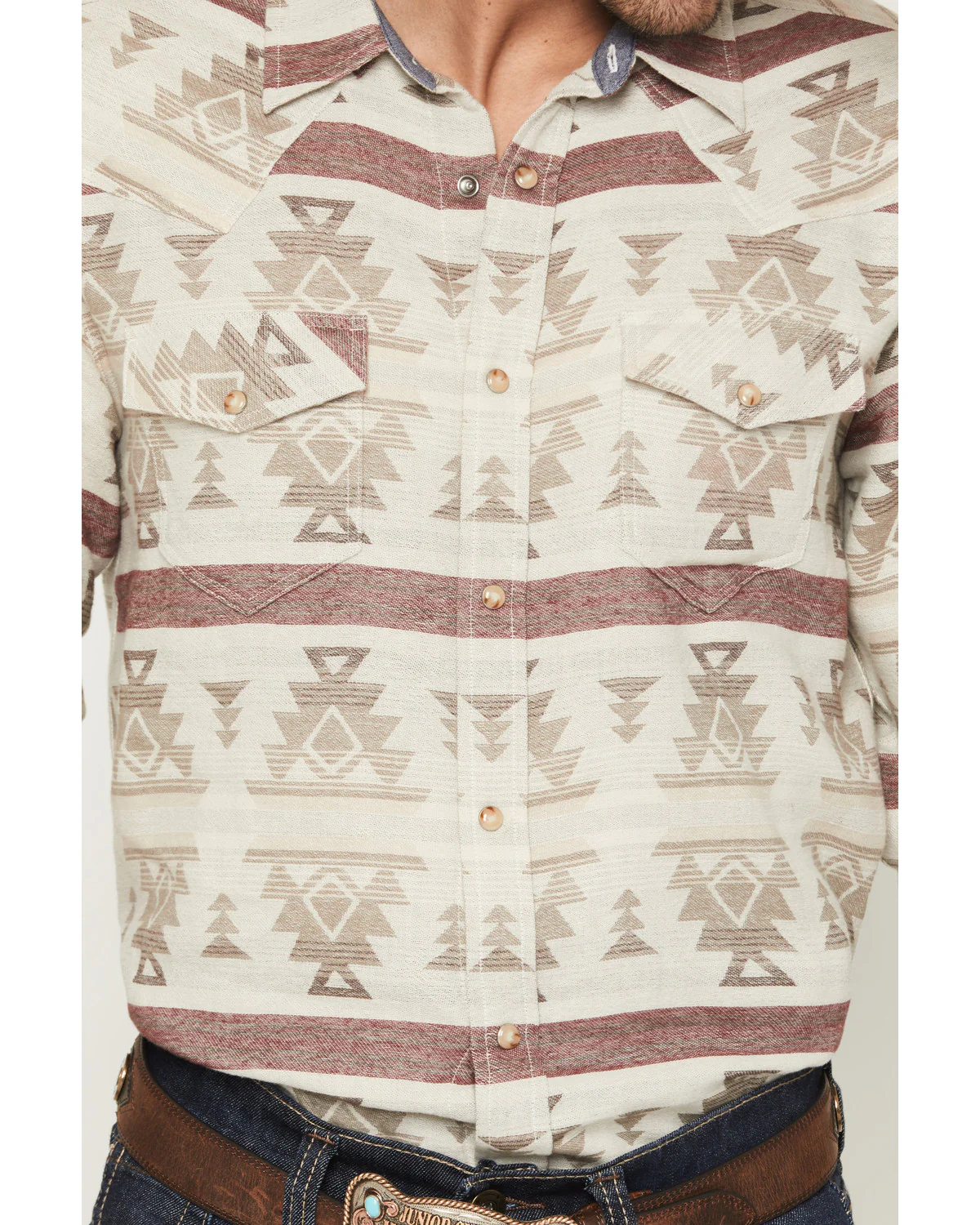 Cody James Men's Sierra Nevada Southwestern Print Long Sleeve Snap Western Shirt - Image 3