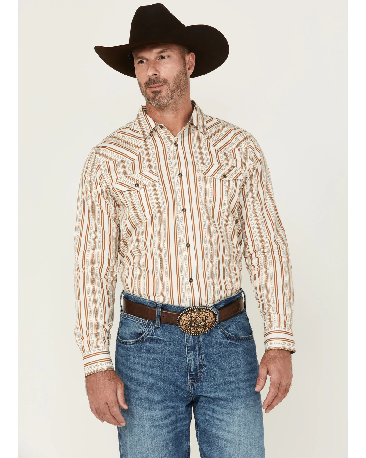 Cody James Men's Sierra Southwestern Striped Long Sleeve Snap Western Shirt