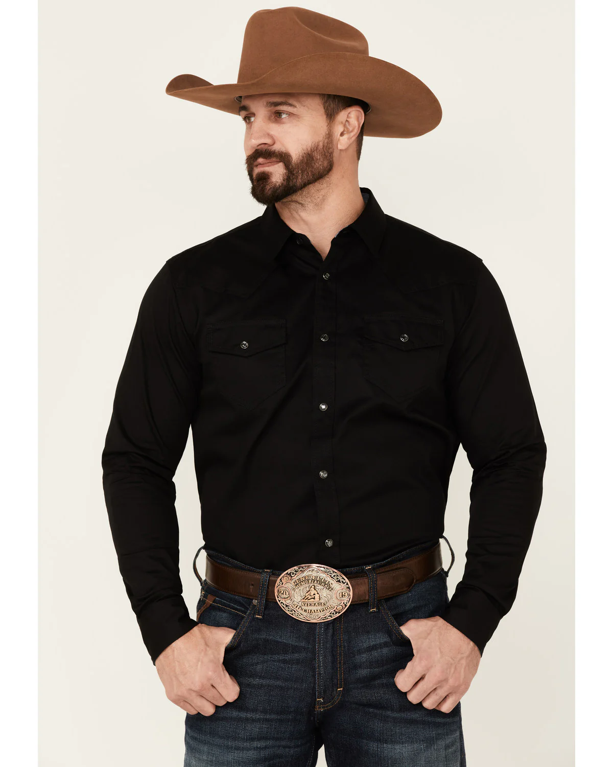 Cody James Men's Solid Treadstone Long Sleeve Pearl Snap Western Shirt