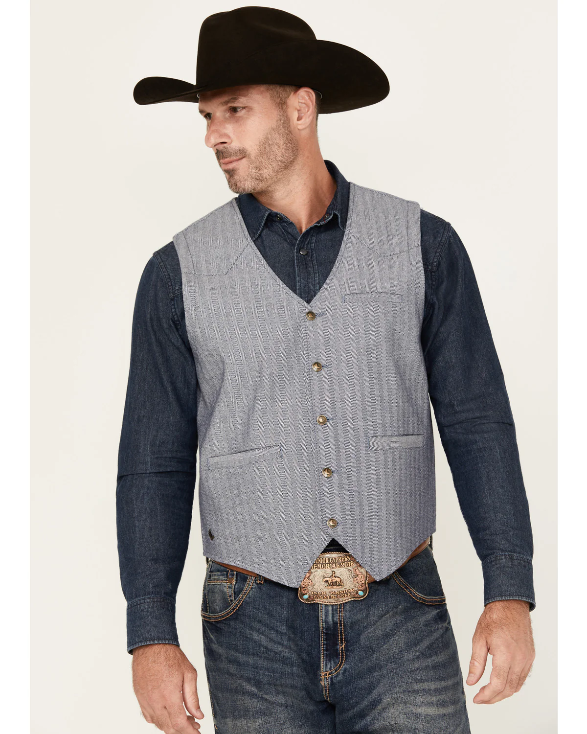 Cody James Men's St Louis Herringbone Vest