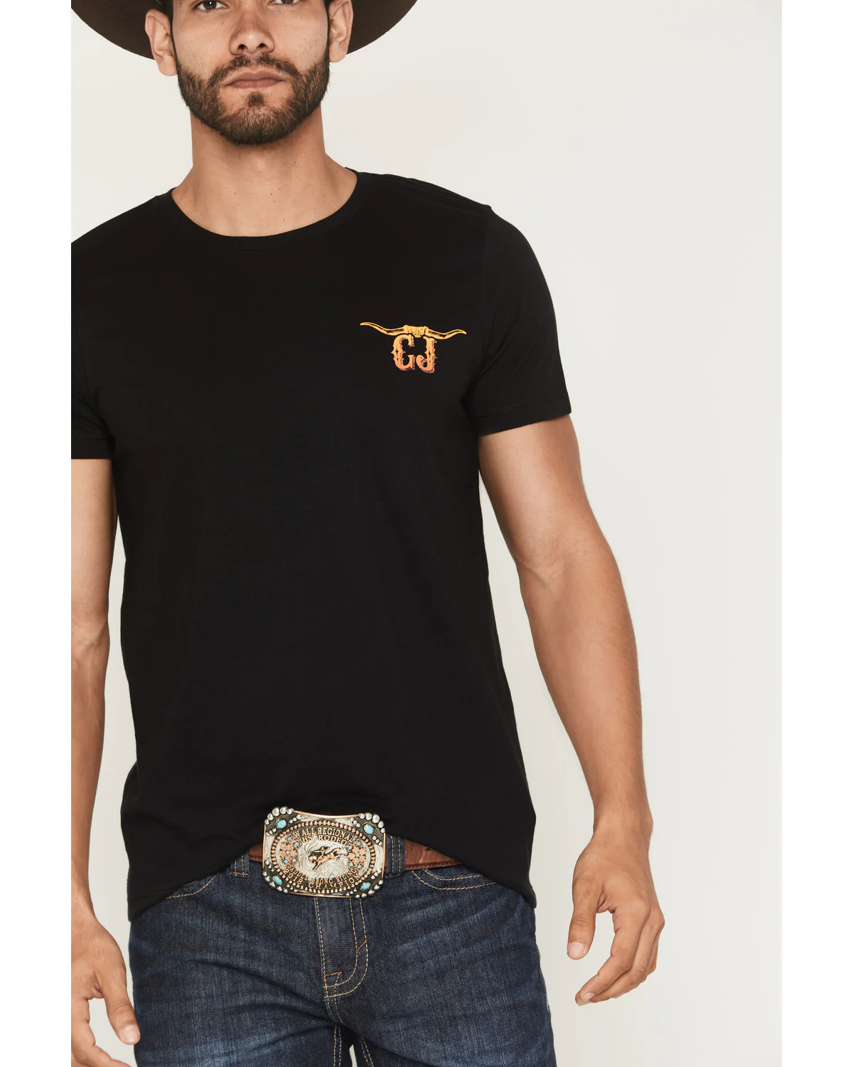 Cody James Men's Steer Head Logo Short Sleeve Graphic T-Shirt - Image 4