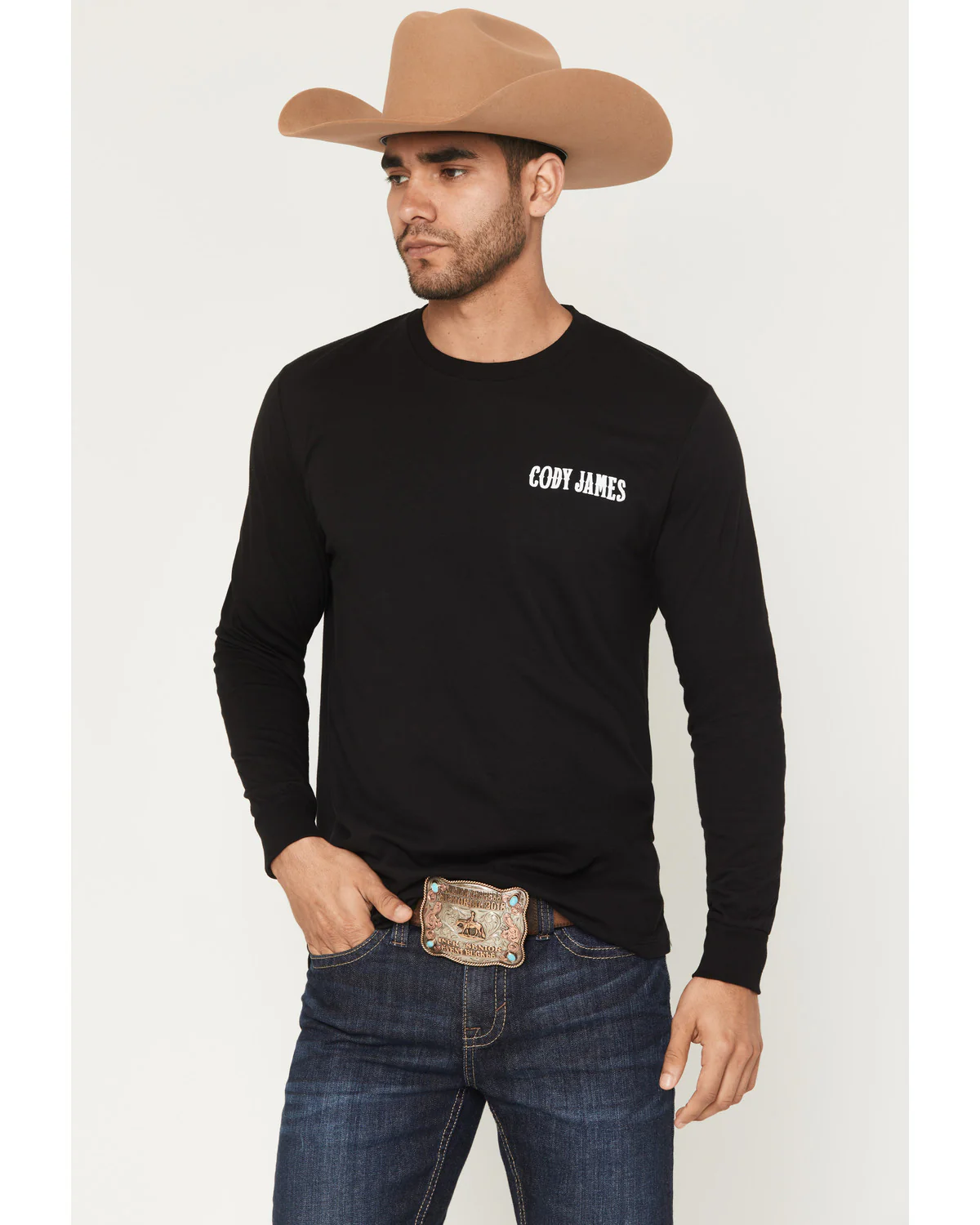 Cody James Men's Steerhead Long Sleeve Graphic T-Shirt - Image 2