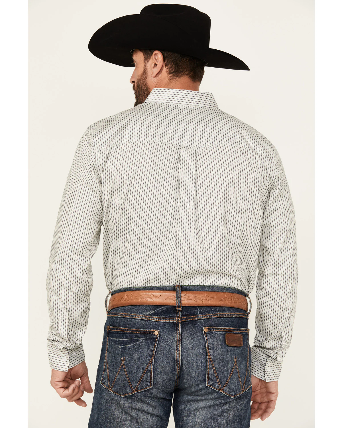 Cody James Men's Stirling Geo Print Long Sleeve Button-Down Stretch Western Shirt - Image 4