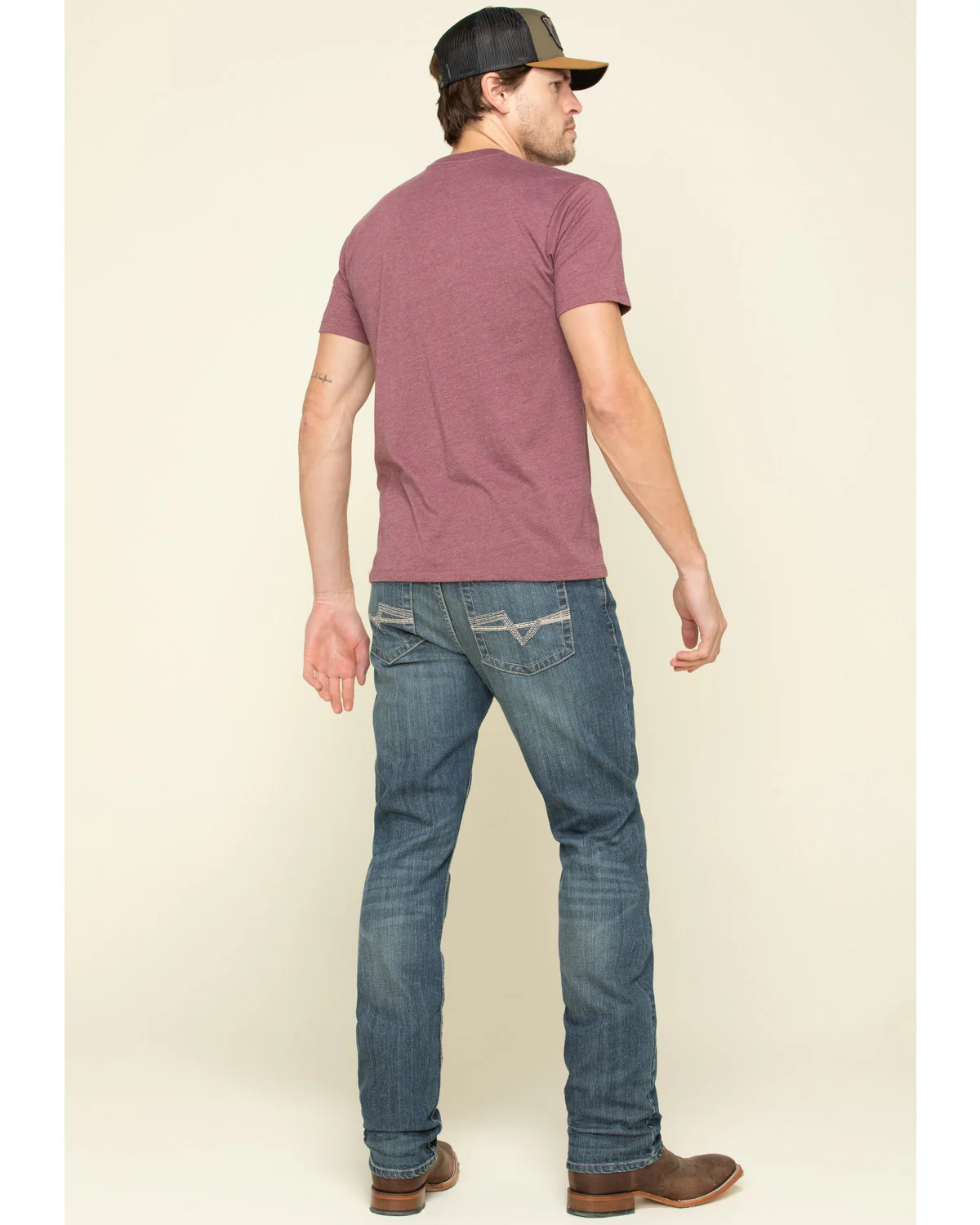 Cody James Men's Stone Cold Wash Jackson Slim Straight Stretch Denim Jeans - Image 5