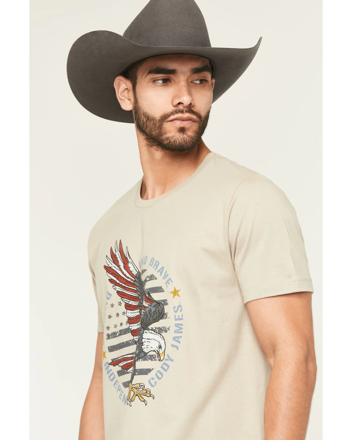 Cody James Men's Strong And Brave Short Sleeve Graphic T-Shirt - Image 2