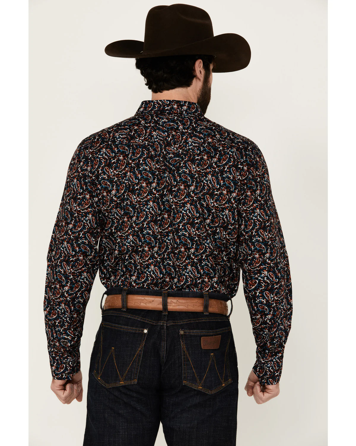 Cody James Men's Take Flight Paisley Print Long Sleeve Snap Western Shirt - Image 4