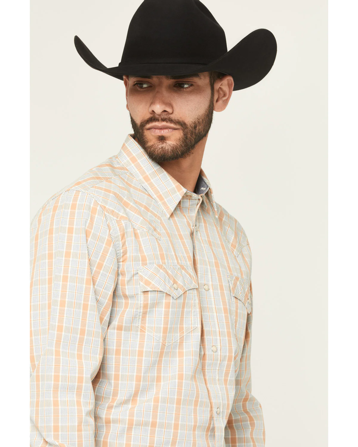 Cody James Men's Tanhue Plaid Print Long Sleeve Snap Western Shirt - Image 2