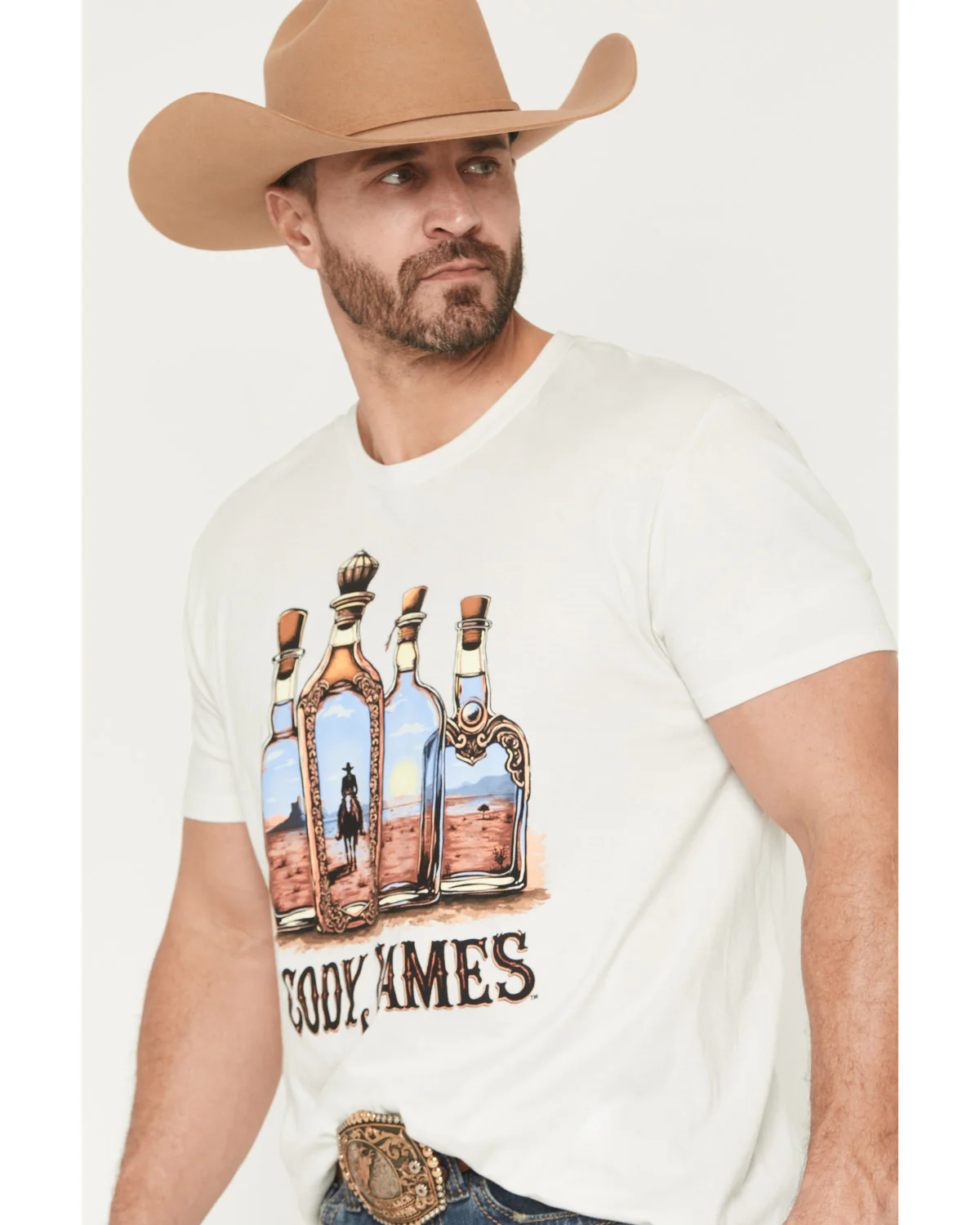 Cody James Men's Tequila Bottles Short Sleeve Graphic T-Shirt - Image 2