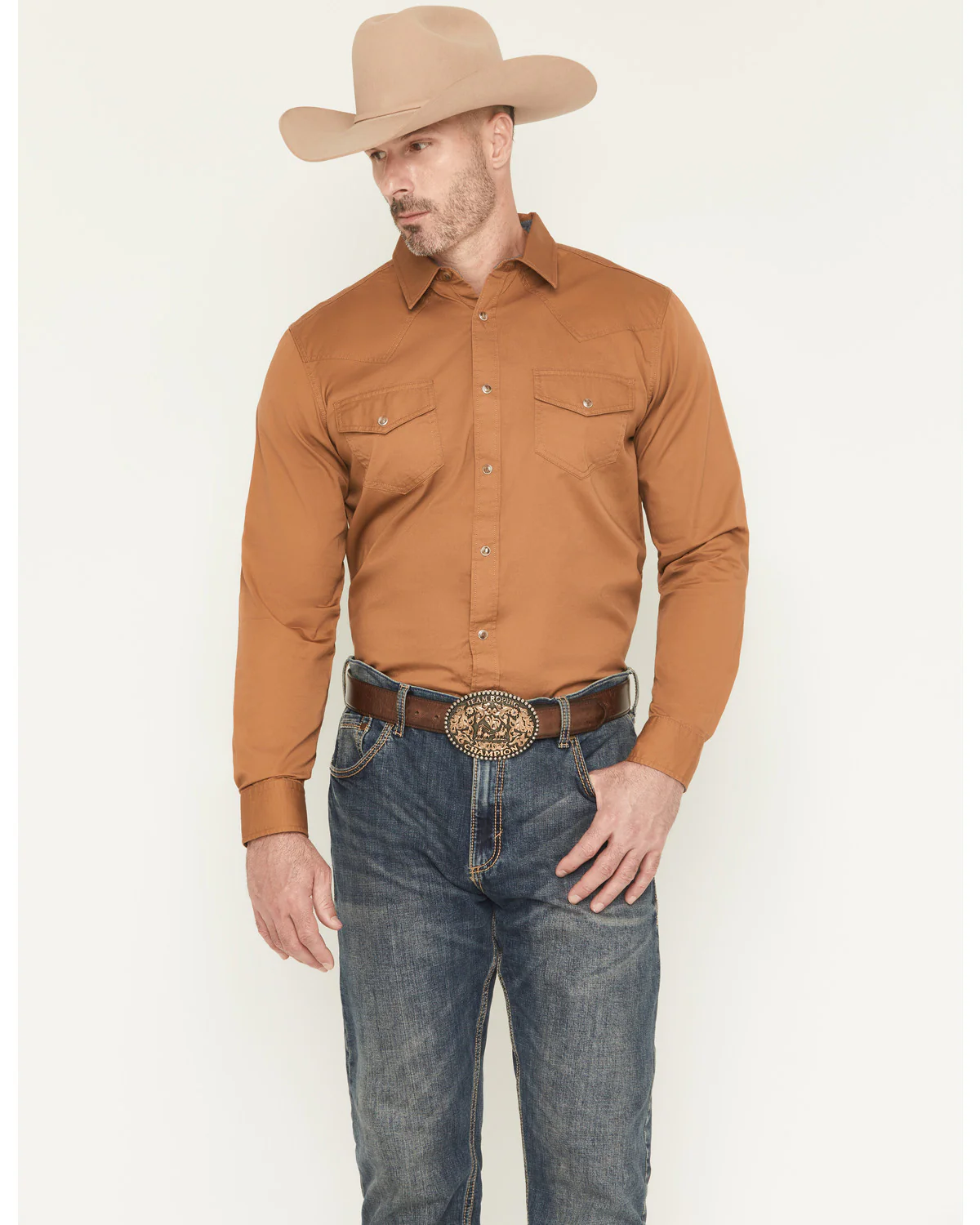Cody James Men's Treadstone Solid Long Sleeve Snap Western Shirt