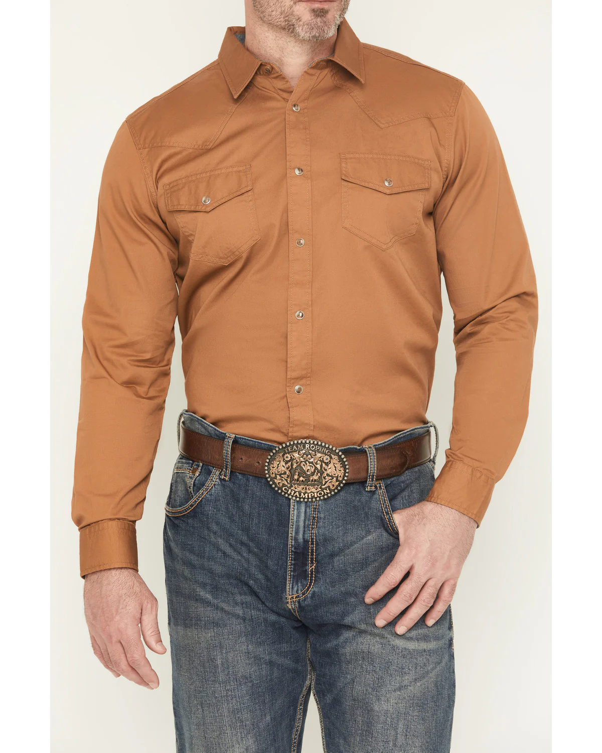 Cody James Men's Treadstone Solid Long Sleeve Snap Western Shirt - Image 3