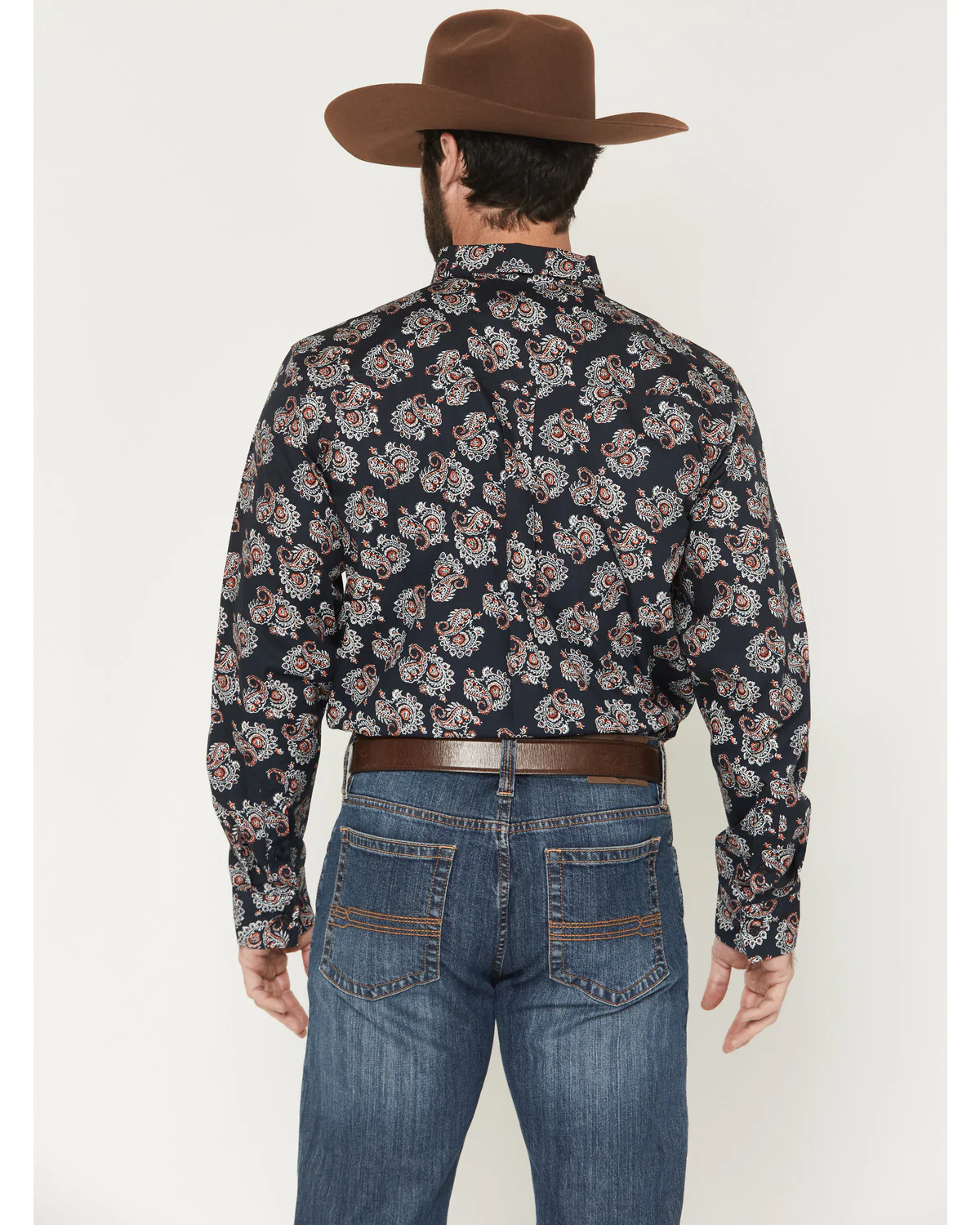 Cody James Men's Truett Paisley Print Long Sleeve Button-Down Western Shirt - Image 4