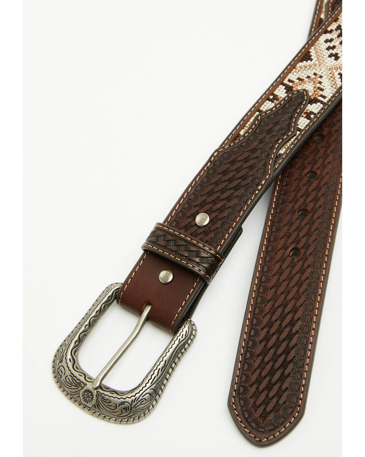 Cody James Men's Tucker Southwestern Leather Belt - Image 2