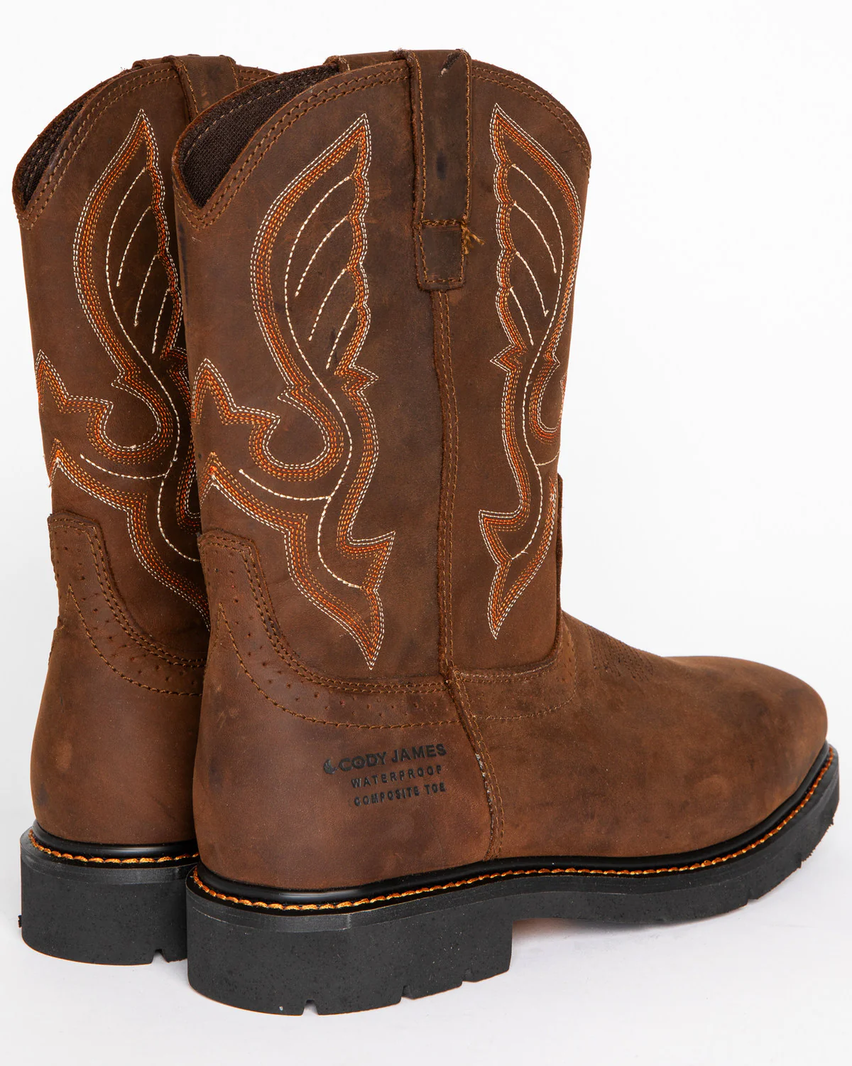 Cody James Men's 10" Waterproof Pull-On Work Boots - Composite Toe - Image 7
