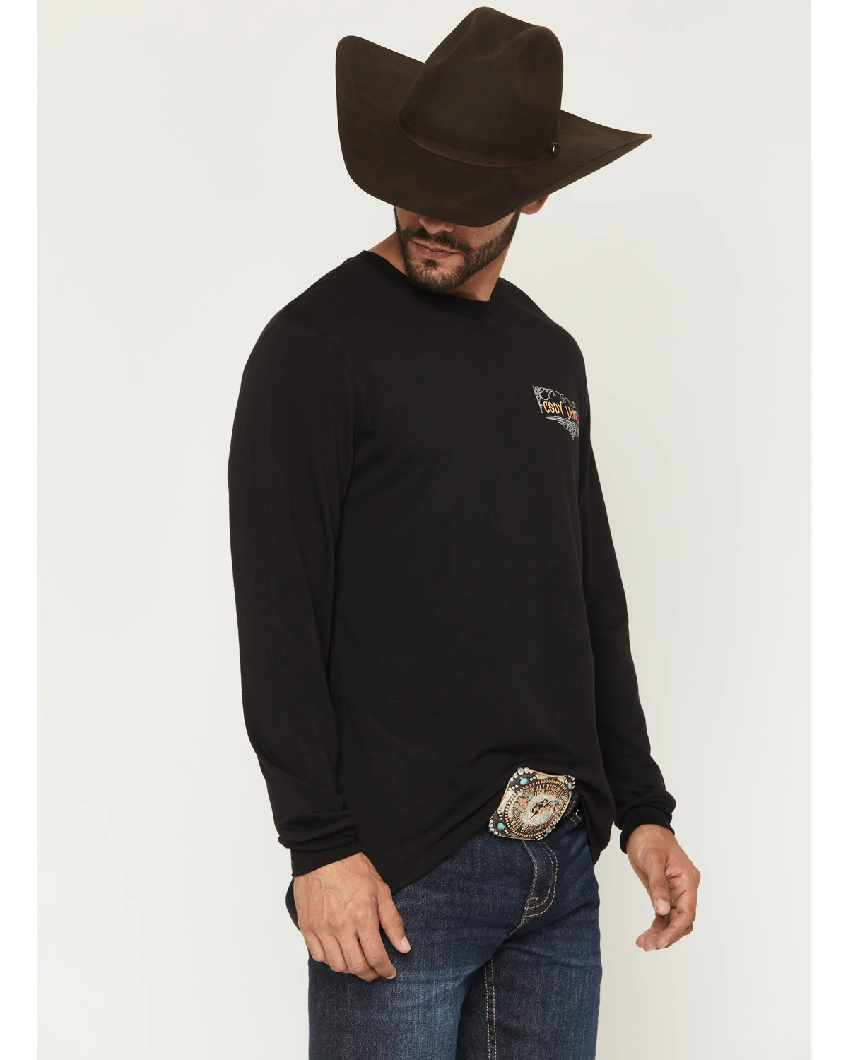 Cody James Men's Whiskey Verbiage Long Sleeve Graphic T-Shirt - Image 3