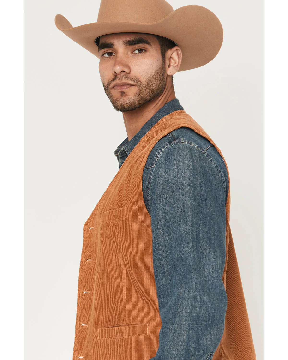 Cody James Men's William Corduroy Button-Down Vest - Image 2