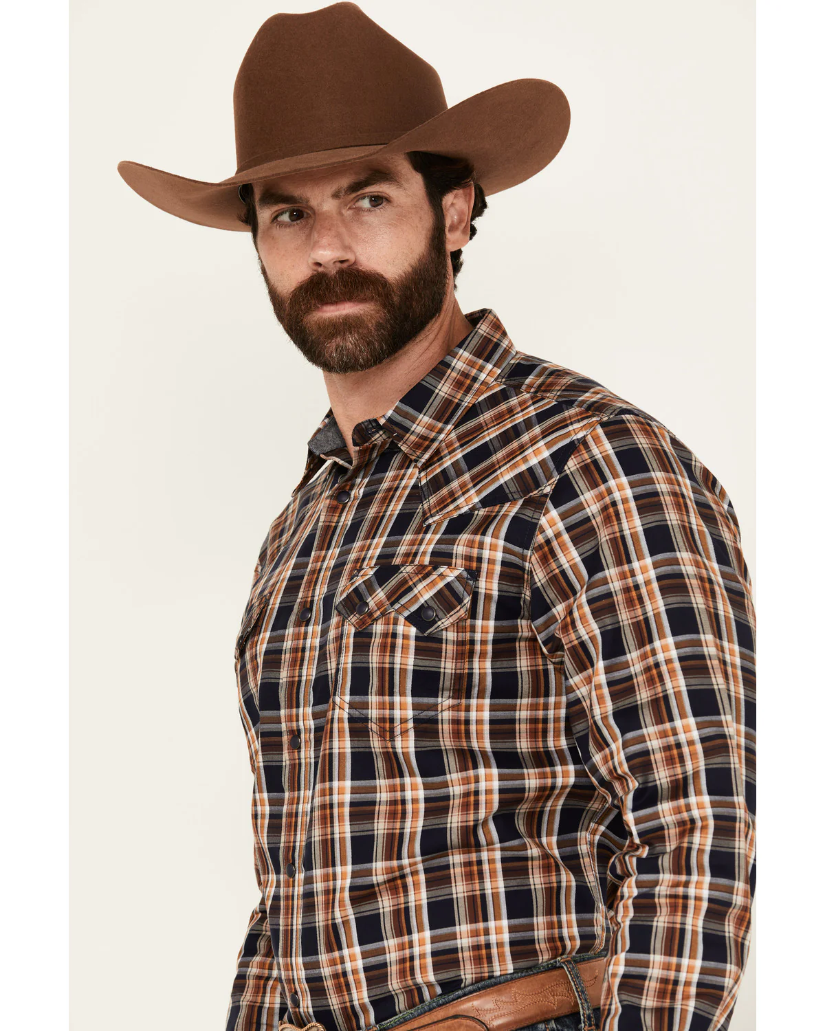 Cody James Men's Winfield Plaid Print Long Sleeve Snap Western Shirt - Image 2