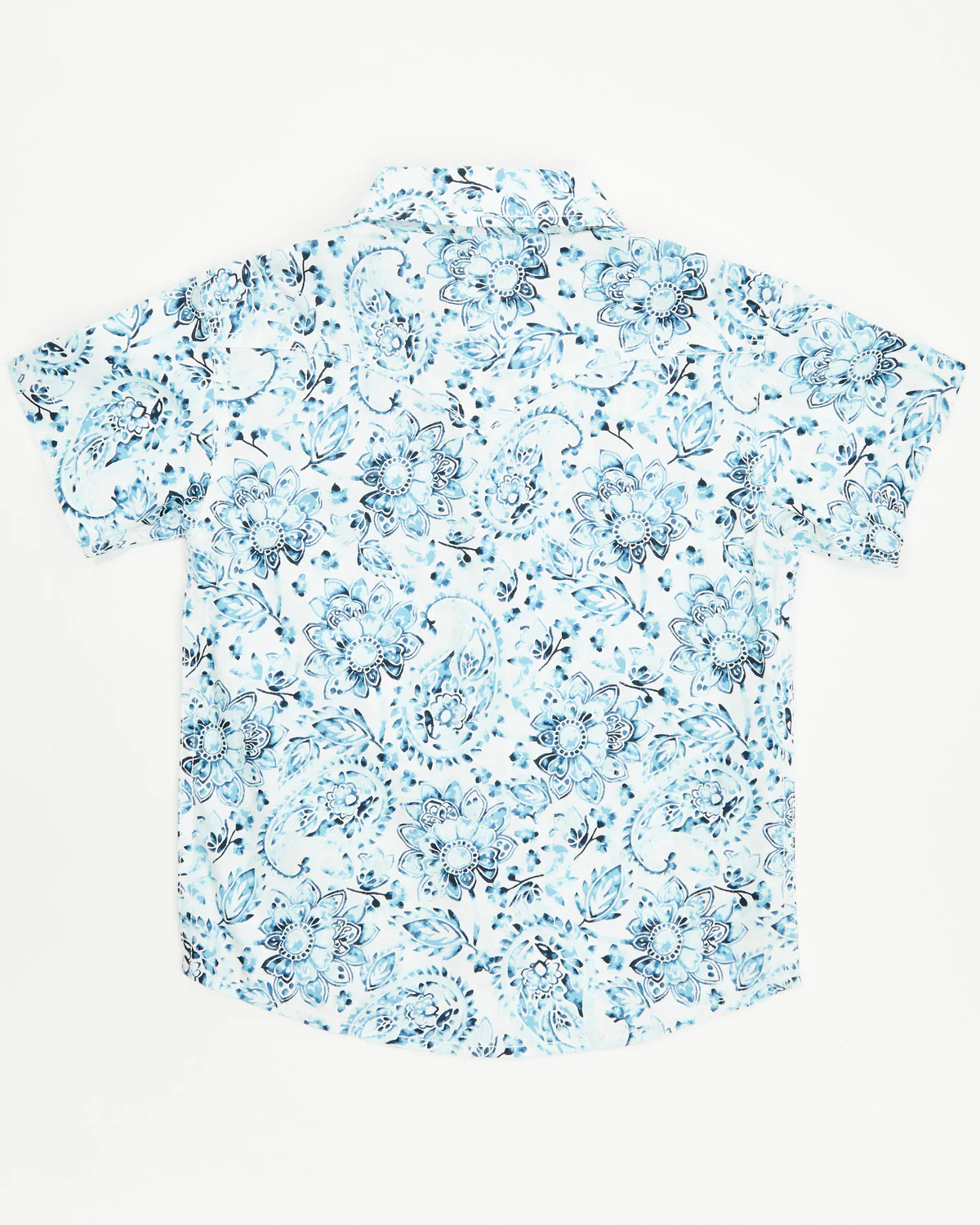 Cody James Toddler Boys' Frontier Threads Paisley Print Short Sleeve Snap Western Shirt - Image 3