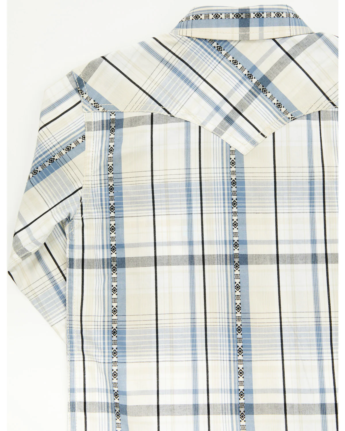 Cody James Toddler Boys' Western Wind Plaid Print Long Sleeve Snap Western Shirt - Image 4
